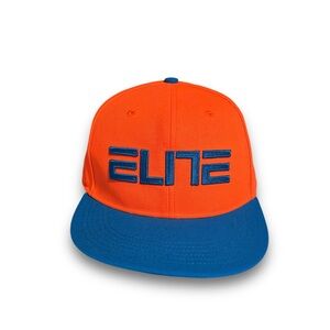 Nike Elite Youth Boys Snap Back Hat Cap Orange Blue Size‎ OSFM